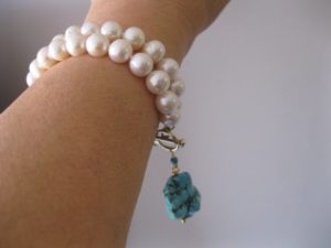 pearl_turquoise_pendant_bracelet